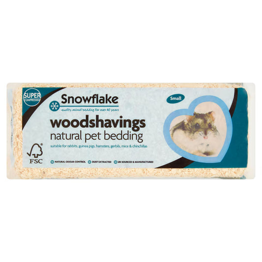 Snowflake: Compressed Pet Woodshavings Small