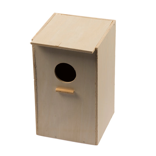 Den: Nest Box Vertical Cockatiel 20.5x18x30cm