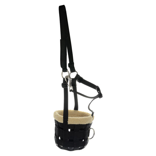 Hy Grazing Muzzle With Fleece Black