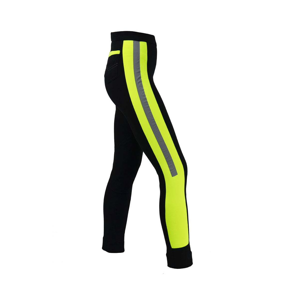 HyViz Reflector Ladies Jodhpurs Yel/Blk: 30