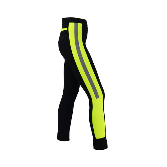 HyViz Reflector Ladies Jodhpurs Yel/Blk: 30