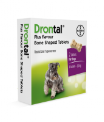 Drontal: Dog Tasty Bone Wormer Tablet Ea