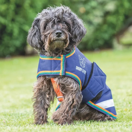 Digby & Fox Waterproof Dog Coat Navy