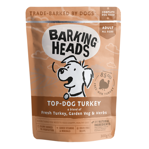 B''Heads: Pouch Top Dog Turkey 300gm