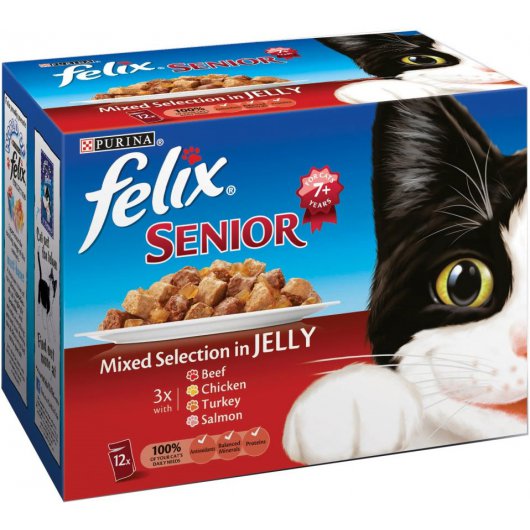 Felix: Mixed Selection In Jelly Pouch 12x100gm