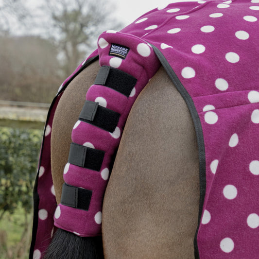 Supreme Products Dotty Fleece Tail Guard Magical Mulberry