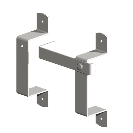 Gatemate: Slip Rail Bracket Set Galvanised
