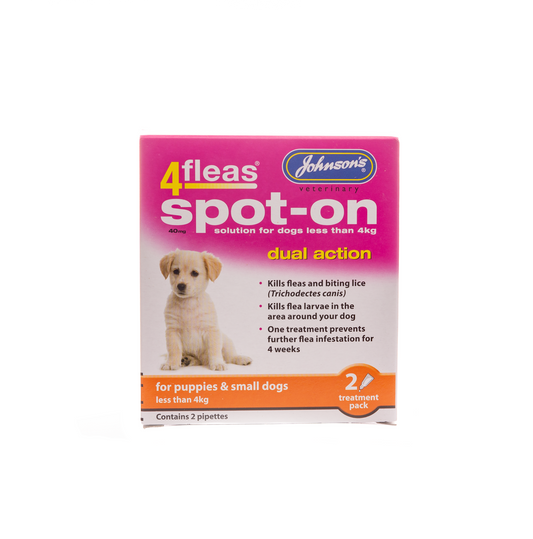 Johnsons: 4 Fleas Spot-on For Puppies