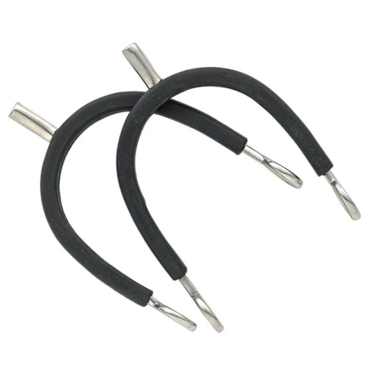 Rubber Covered Stainless Steel Spurs: Ladies