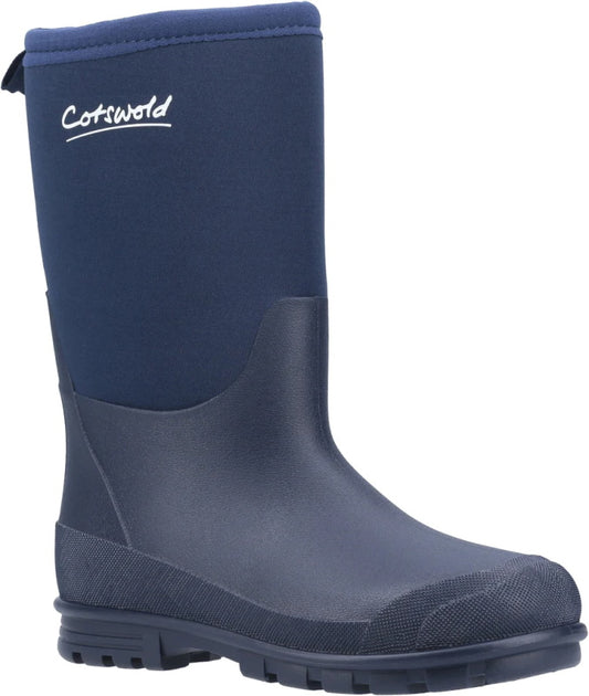 Cotswold Kids Hilly Neoprene Wellington Navy