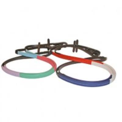 JHL Rubber Training Reins Red White & Blue