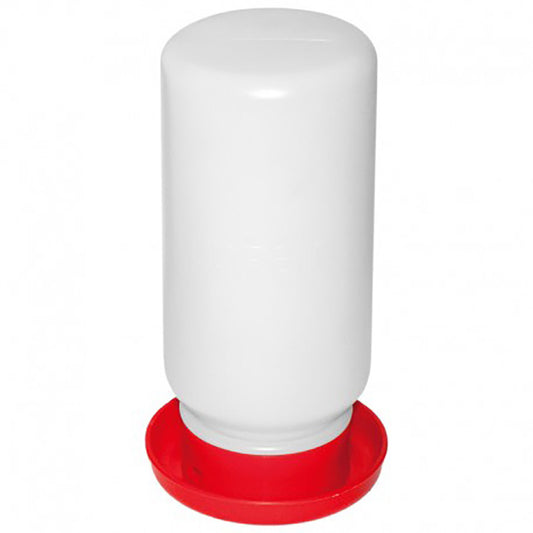 Agrihealth: Poultry Drinker For 1st Age Chicks (Red & White) 1ltr