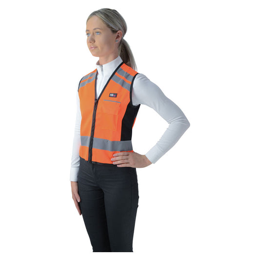 HyViz Waistcoat Please Pass Wide & Slow Orange/Black