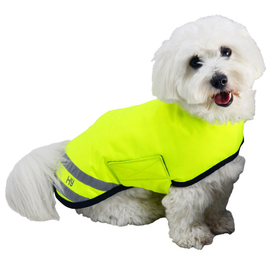 Benji & Flo Reflector Waterproof Dog Coat by Hy Equestrian