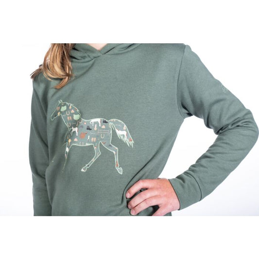 HKM Judy Hoody Green Horse Print