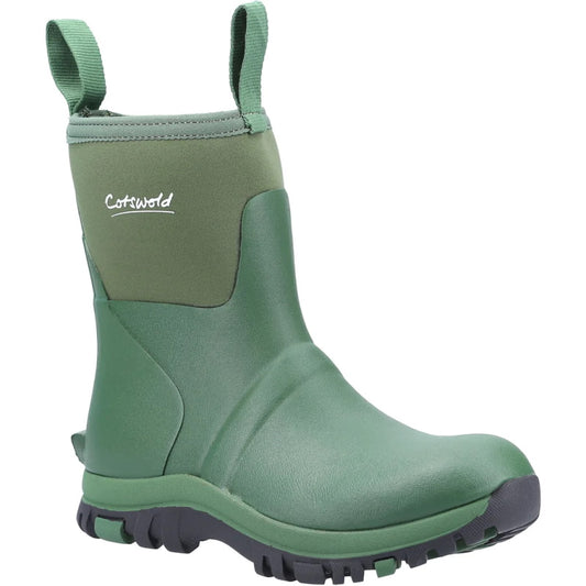 Cotswold Blaze Neoprene Green Welly