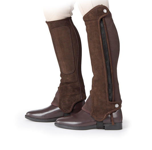 Bridleway Brown Suede Half Chaps