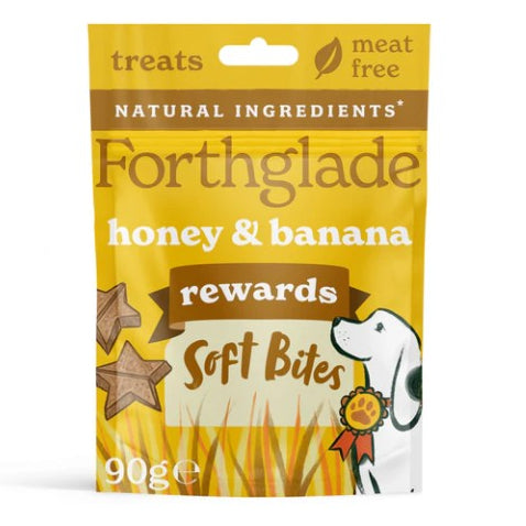 Forthglade: Soft Bites Banana & Honey Rewards 90gm