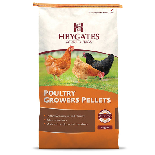 Heygates: Growers Pellets (Poultry Only) 20kg