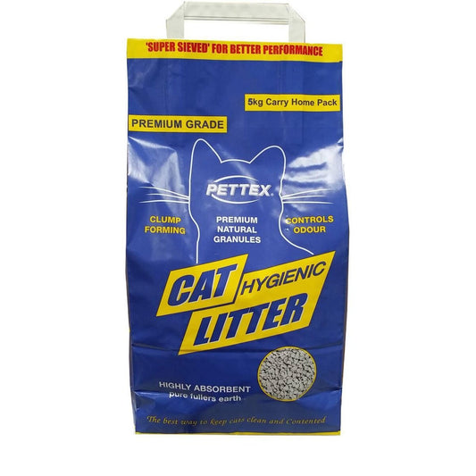 Pettex: Premium Grey Cat Litter Granules 5kg