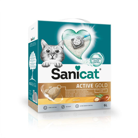 Sanicat: Active Gold Cat Litter 6ltr