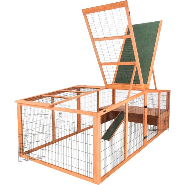 Trixie: Natura Small Animal Outdoor Run & Shelter Brown 233x79x116cm