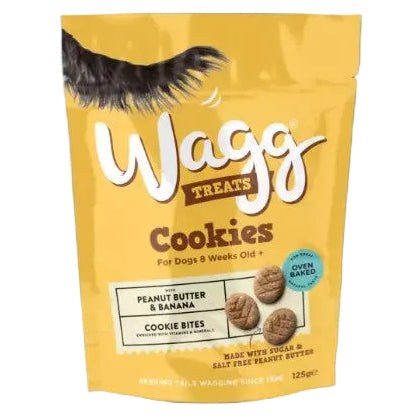 Wagg: Peanut Butter & Banana Cookie 125gm