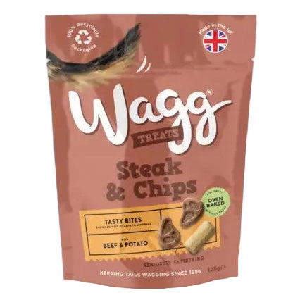 Wagg: Steak & Chips Treat 125gm