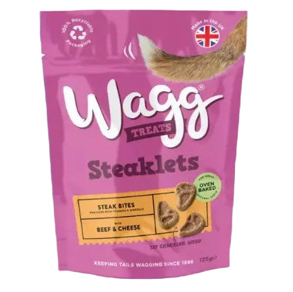 Wagg: Steaklet Treats 125gm