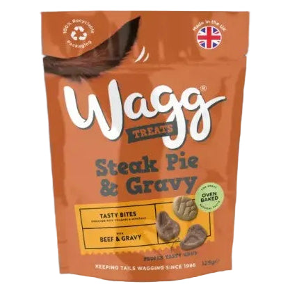 Wagg: Steak Pie With Gravy Treat 125gm