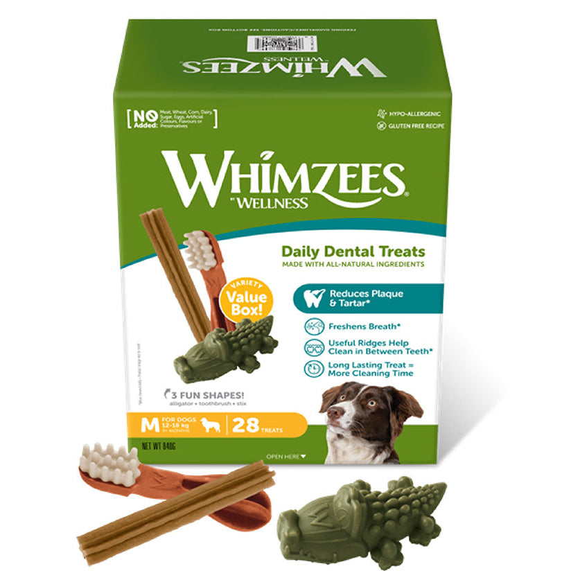 Whimzees: Value Variety Medium Dogs 28's